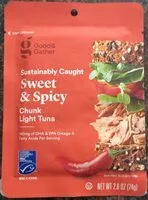 Mängden socker i Sustainably Caught Sweet & Spicy Chunk Light Tuna