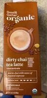 Mängden socker i Dirty chai tea latte concentrate