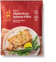 Mängden socker i Wild caught alaskan keta salmon fillets