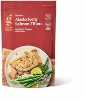 Mängden socker i Wild caught alaskan keta salmon fillets