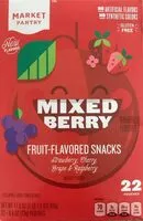 Mängden socker i Mixed Berry Fruit-Flavored Snacks