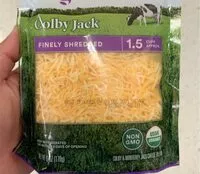 Mängden socker i Colby jack shredded cheese