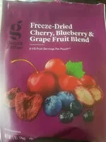 Mängden socker i Freeze-Dried Cherry, Blueberry & Grape Fruit Blend