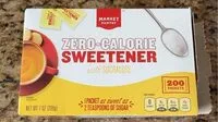 Mängden socker i Zero calorie sweetner