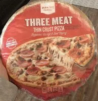 Mängden socker i Three Meat Thin Crust Pizza