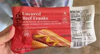 Mängden socker i Uncured beef franks