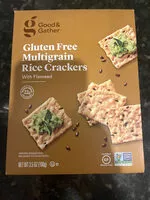 Mängden socker i gluten free multigrain rice crackers