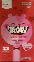 Mängden socker i Heart Shapes Mixed Fruit Snacks