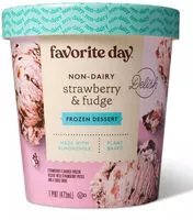 Mängden socker i Non-Dairy Plant Based Strawberry & Fudge Frozen Dessert