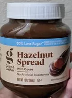 Mängden socker i Hazelnut Spread with Cocoa