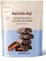 Mängden socker i Dark Chocolate Sea Salt Caramels