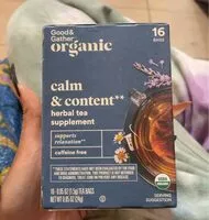 Mängden socker i Calm and content tea