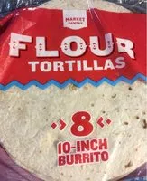 Mängden socker i Flour tortillas