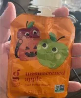 Mängden socker i Unsweetened apple fruit purée pouch