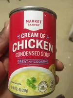 Mängden socker i Market pantry, cream of chicken condensed soup