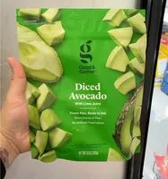 Mängden socker i Diced Avocado with lime juice