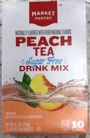 Mängden socker i Peach tea drink mix