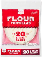 Mängden socker i Flour tortillas fajita size