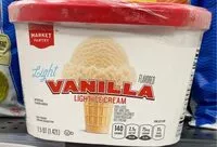 Mängden socker i light vanilla ice cream