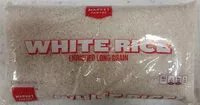 Mängden socker i Enriched long grain white rice