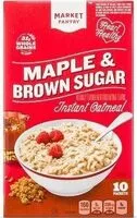 Mängden socker i Maple & brown sugar instant oatmeal