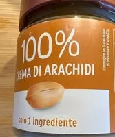 Mängden socker i 100% crema di arachidi