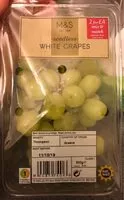 Mängden socker i Seedless white grapes