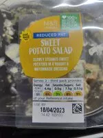 Mängden socker i Reduced fat sweet potato salad