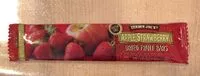 Mängden socker i Dried fruit bar apple strawberry
