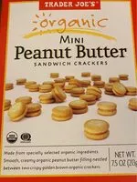 Mängden socker i Mini peanut butter sandwhich crackers