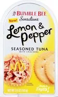 Mängden socker i Sensations lemon and pepper seasoned tuna with crackers