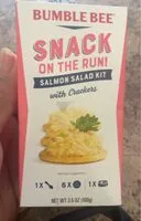 Mängden socker i Snack on the run salmon salad with cracker of each box