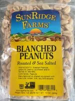 Mängden socker i Blanched peanuts