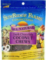 Mängden socker i All Natural Dark Chocolate Coconut Chews
