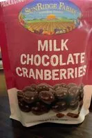 Mängden socker i Milk Chocolate Cranberries