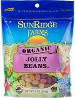 Mängden socker i Organic jolly beans