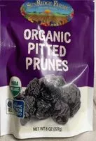 Mängden socker i Organic Pitted Prunes