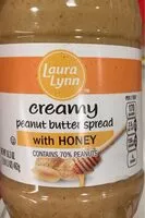 Mängden socker i Creamy peanut butter with honey