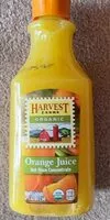 Mängden socker i Organic Orange Juice Not from Concentrate