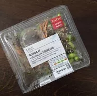 Mängden socker i Quinoa & Edamame Soybeans