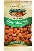 Mängden socker i Snak club, a treat in itself, raw almonds