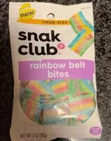 Mängden socker i Rainbow belt bites