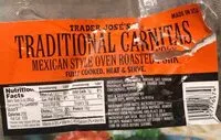 Mängden socker i Trader Joe’s Traditional Carnitas