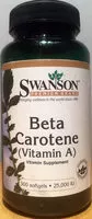 Mängden socker i Beta Carotene (Vitamin A)