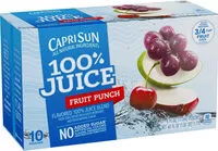 Mängden socker i Fruit punch juice drink pouches