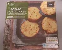 Mängden socker i 4 potato rosti cakes