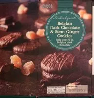 Mängden socker i Belgian Dark Chocolate & Stem Ginger Cookiers