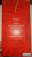 Mängden socker i Italian cooked meat selection