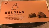 Mängden socker i Belgian flaked truffles