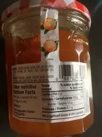 Mängden socker i Confiture de pêche